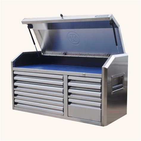 stainless steel kobalt tool box|41 stainless steel tool chest.